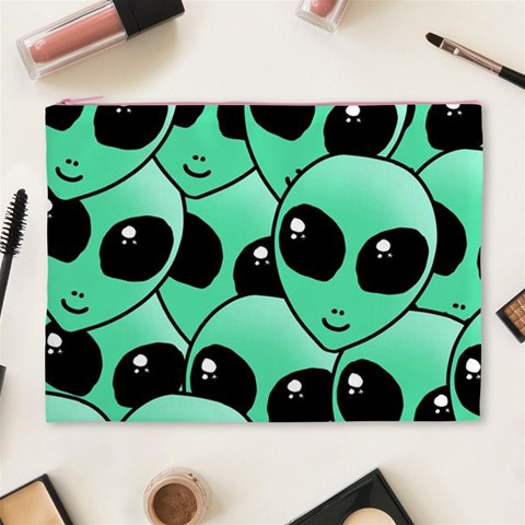 Alien Pattern Cosmetic Bag (XL) from ArtsNow.com Front