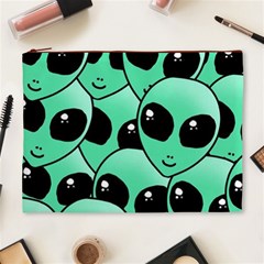 Alien Pattern Cosmetic Bag (XL) from ArtsNow.com Front