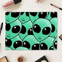 Alien Pattern Cosmetic Bag (XL) from ArtsNow.com Front