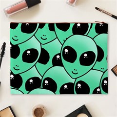 Alien Pattern Cosmetic Bag (XL) from ArtsNow.com Back