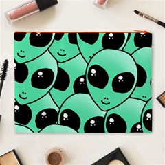 Alien Pattern Cosmetic Bag (XL) from ArtsNow.com Back