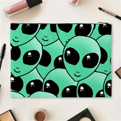 Alien Pattern Cosmetic Bag (XL) from ArtsNow.com Back