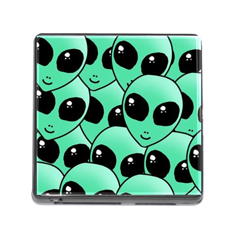 Alien Pattern Memory Card Reader (Square) from ArtsNow.com Front
