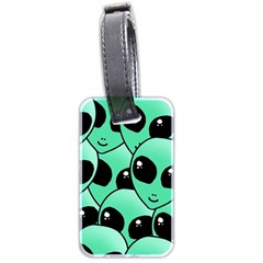 Alien Pattern Luggage Tag (two sides) from ArtsNow.com Front