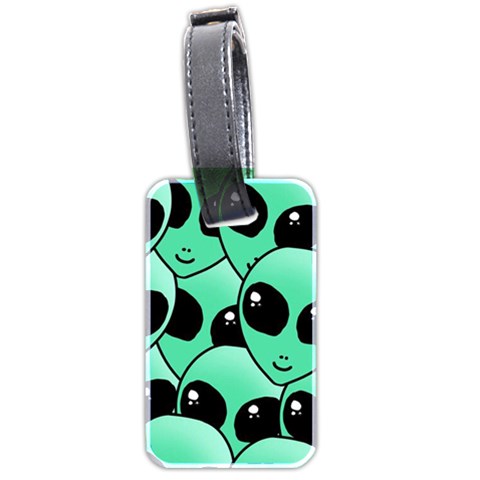 Alien Pattern Luggage Tag (two sides) from ArtsNow.com Back