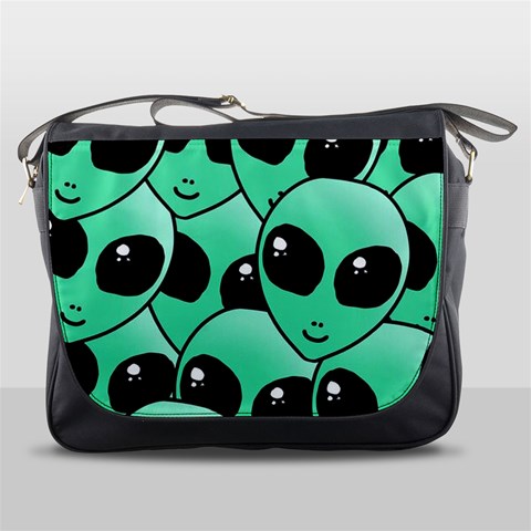 Alien Pattern Messenger Bag from ArtsNow.com Front