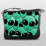 Alien Pattern Messenger Bag