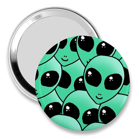 Alien Pattern 3  Handbag Mirror from ArtsNow.com Front