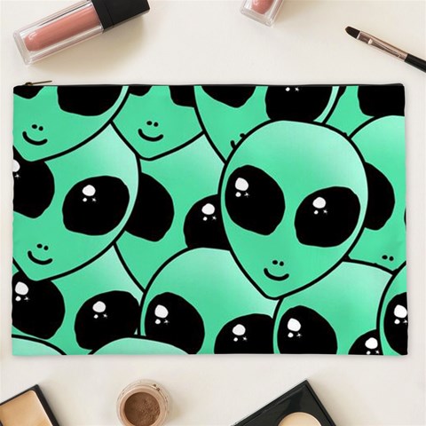 Alien Pattern Cosmetic Bag (XXL) from ArtsNow.com Front