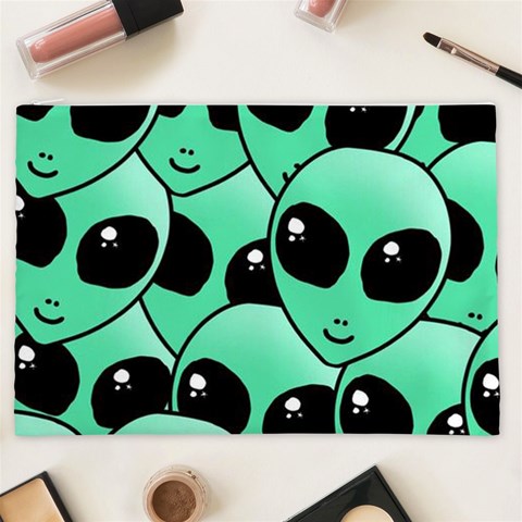 Alien Pattern Cosmetic Bag (XXL) from ArtsNow.com Front
