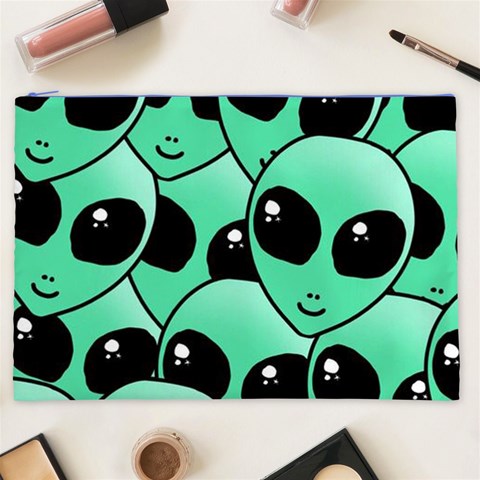 Alien Pattern Cosmetic Bag (XXL) from ArtsNow.com Front