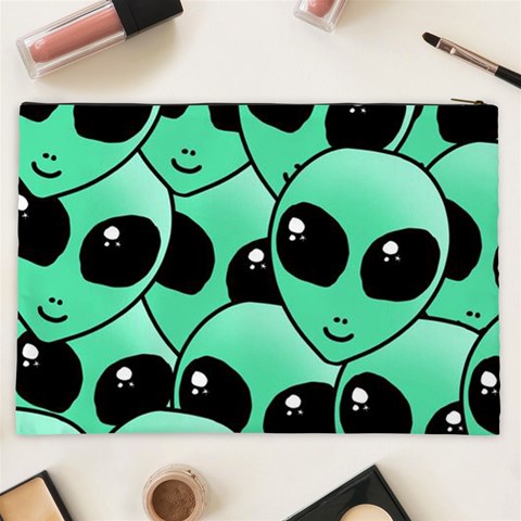 Alien Pattern Cosmetic Bag (XXL) from ArtsNow.com Back