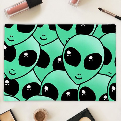 Alien Pattern Cosmetic Bag (XXL) from ArtsNow.com Back
