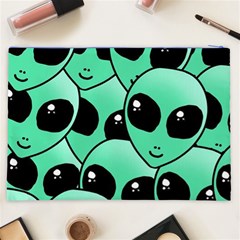 Alien Pattern Cosmetic Bag (XXL) from ArtsNow.com Back