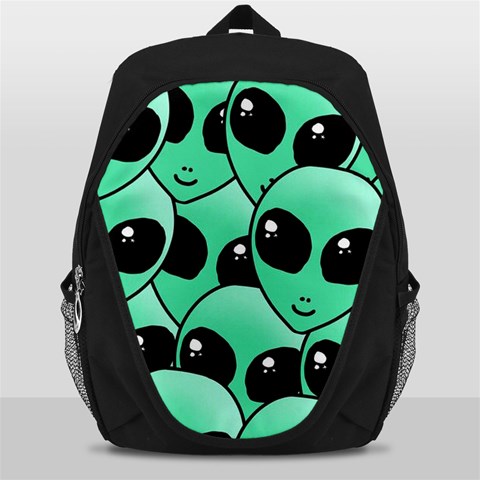 Alien Pattern Backpack Bag from ArtsNow.com Front
