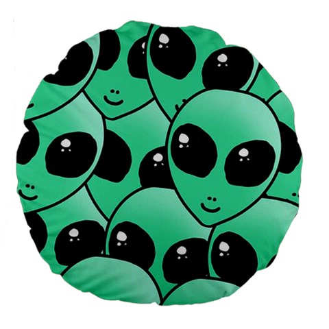 Alien Pattern Large 18  Premium Round Cushion  from ArtsNow.com Back