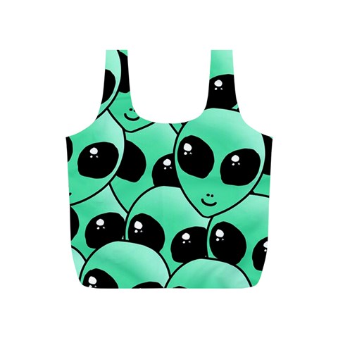 Alien Pattern Full Print Recycle Bag (S) from ArtsNow.com Front