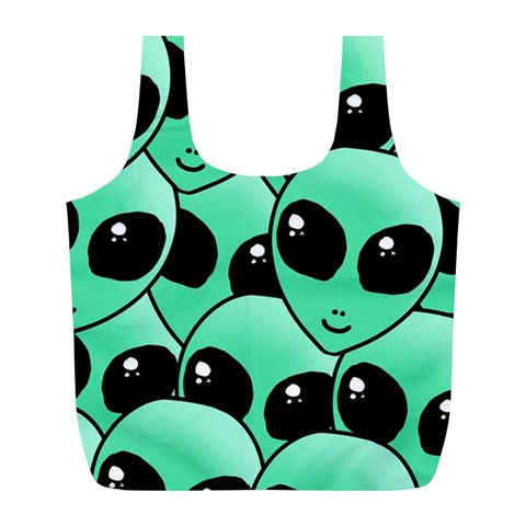 Alien Pattern Full Print Recycle Bag (L) from ArtsNow.com Front