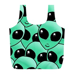 Alien Pattern Full Print Recycle Bag (L) from ArtsNow.com Back