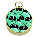 Alien Pattern Gold Compass