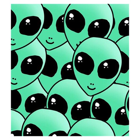 Alien Pattern Drawstring Pouch (Medium) from ArtsNow.com Front