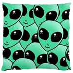 Alien Pattern Large Flano Cushion Case (One Side)
