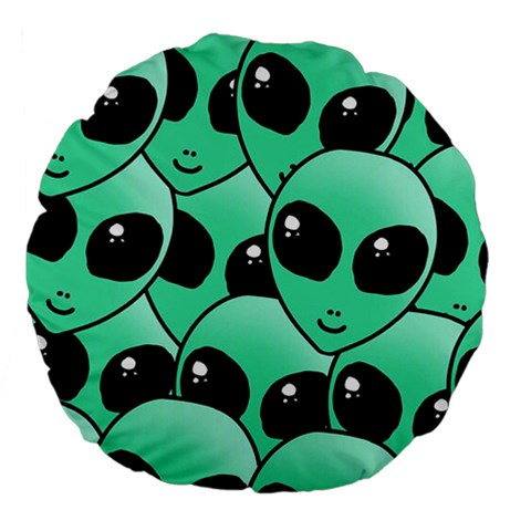 Alien Pattern Large 18  Premium Flano Round Cushion  from ArtsNow.com Front