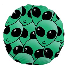 Alien Pattern Large 18  Premium Flano Round Cushion  from ArtsNow.com Back