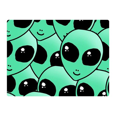 Alien Pattern Double Sided Flano Blanket (Mini) from ArtsNow.com 35 x27  Blanket Front