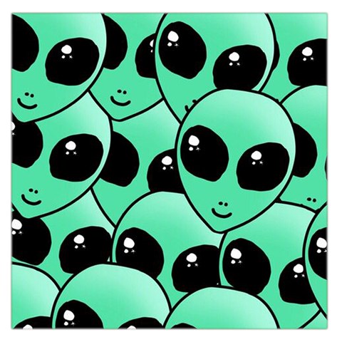 Alien Pattern Large Satin Scarf (Square) from ArtsNow.com Front
