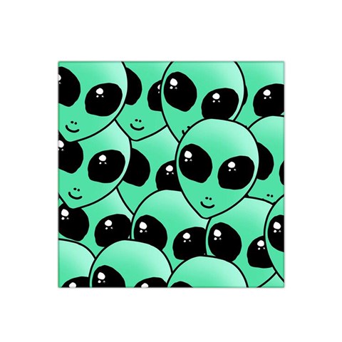 Alien Pattern Satin Bandana Scarf from ArtsNow.com Front