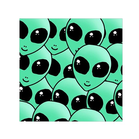 Alien Pattern Small Satin Scarf (Square) from ArtsNow.com Front
