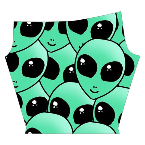 Alien Pattern Yoga Cropped Leggings from ArtsNow.com Left