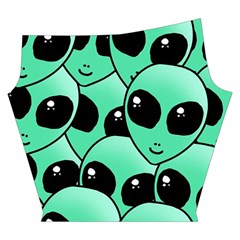 Alien Pattern Yoga Cropped Leggings from ArtsNow.com Left