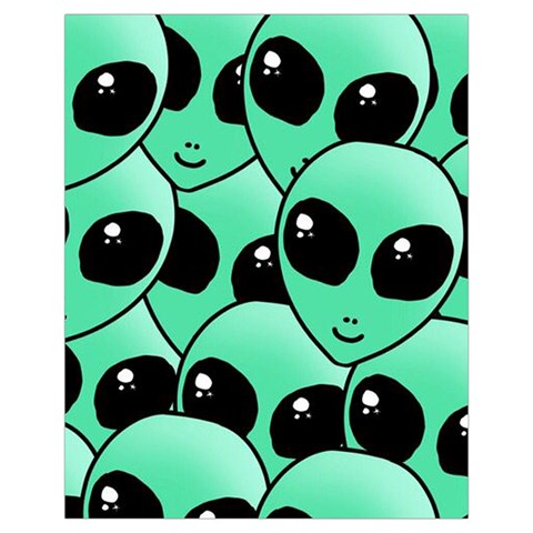 Alien Pattern Drawstring Pouch (XL) from ArtsNow.com Front