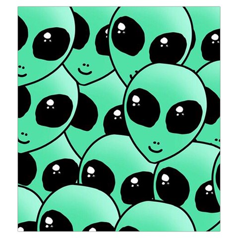Alien Pattern Drawstring Pouch (XXL) from ArtsNow.com Front