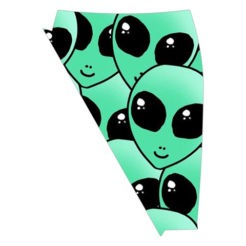 Alien Pattern Midi Wrap Pencil Skirt from ArtsNow.com Front Left