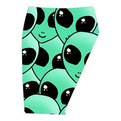 Alien Pattern Midi Wrap Pencil Skirt from ArtsNow.com  Front Right 