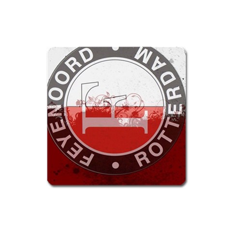 Feyenoord Rotterdam football club FC Logo Magnet (Square) from ArtsNow.com Front