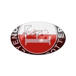 Feyenoord Rotterdam football club FC Logo Sticker Oval (10 pack)