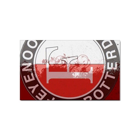 Feyenoord Rotterdam football club FC Logo Sticker Rectangular (100 pack) from ArtsNow.com Front