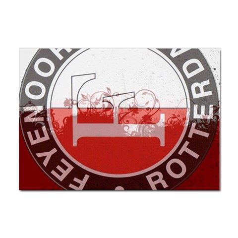 Feyenoord Rotterdam football club FC Logo Sticker A4 (100 pack) from ArtsNow.com Front
