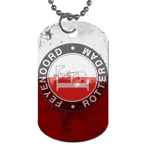 Feyenoord Rotterdam football club FC Logo Dog Tag (Two Sides) from ArtsNow.com Front