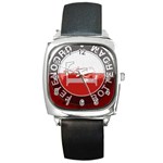 Feyenoord Rotterdam football club FC Logo Square Metal Watch