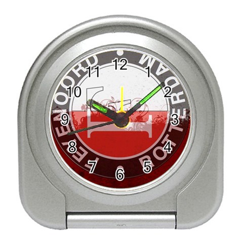 Feyenoord Rotterdam football club FC Logo Travel Alarm Clock from ArtsNow.com Front