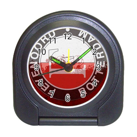 Feyenoord Rotterdam football club FC Logo Travel Alarm Clock from ArtsNow.com Front
