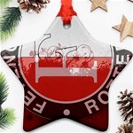 Feyenoord Rotterdam football club FC Logo Star Ornament (Two Sides)
