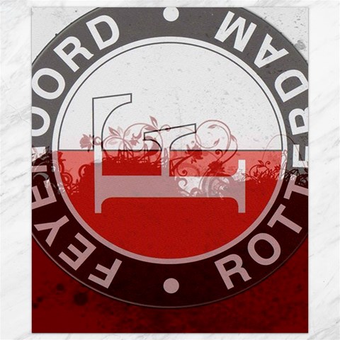 Feyenoord Rotterdam football club FC Logo Canvas 8  x 10  from ArtsNow.com 8.15 x9.66  Canvas - 1