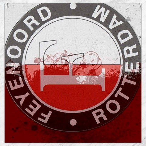 Feyenoord Rotterdam football club FC Logo Canvas 16  x 16  from ArtsNow.com 15.2 x15.41  Canvas - 1