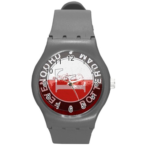 Feyenoord Rotterdam football club FC Logo Round Plastic Sport Watch (M) from ArtsNow.com Front